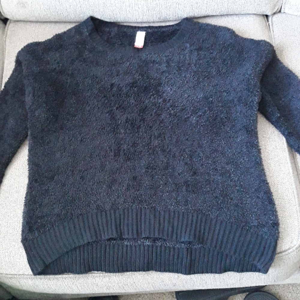 Fuzzy black sweater